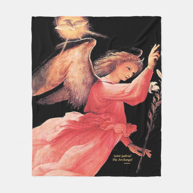 Saint Gabriel Archangel Fleecefilt (Framsidan)