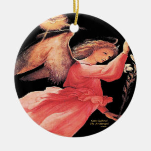Saint Gabriel Archangel Julgransprydnad Keramik