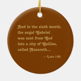 Saint Gabriel Archangel (M 011) Julgransprydnad Keramik