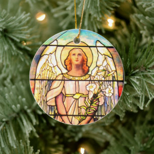 Saint Gabriel Julgransprydnad Keramik
