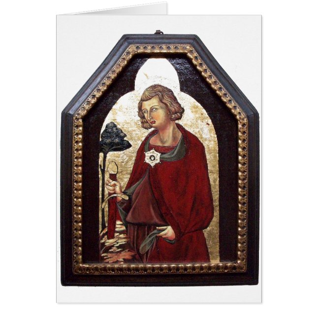 SAINT GALGANO / LEGEND OF THE SWORD IN STEN HÄLSNINGSKORT (Framsidan)