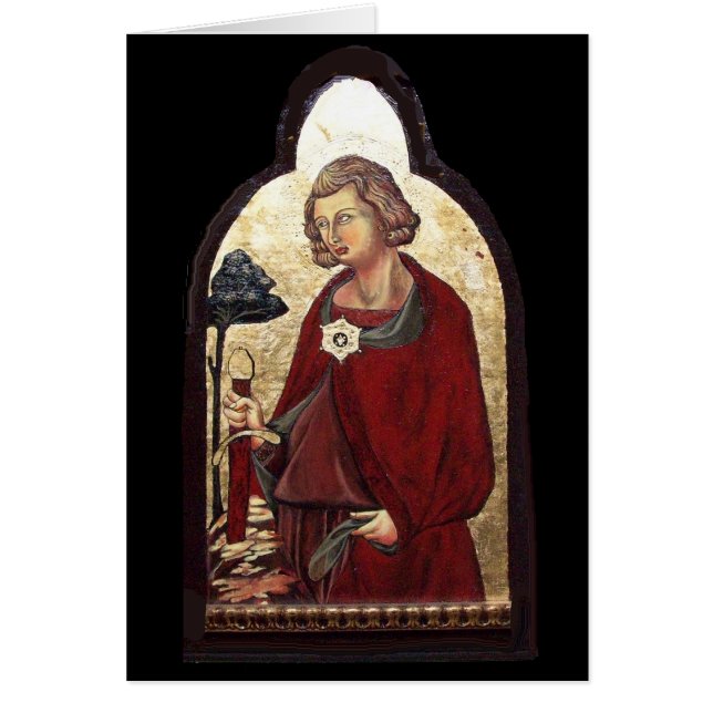 SAINT GALGANO / LEGEND OF THE SWORD IN STEN HÄLSNINGSKORT (Framsidan)