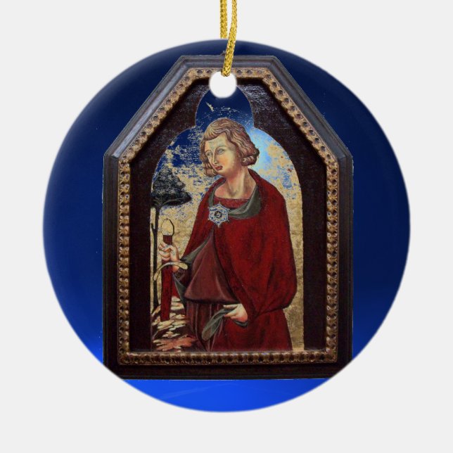 SAINT GALGANO / LEGEND OF THE SWORD IN STEN JULGRANSPRYDNAD KERAMIK (Framsidan)