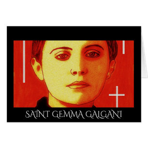SAINT GEMMA GALGANI HÄLSNINGSKORT