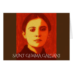 SAINT GEMMA GALGANI HÄLSNINGSKORT