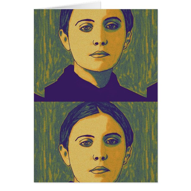 Saint Gemma Galgani Hälsningskort (Framsidan)