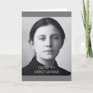 Saint Gemma Galgani Helgkort