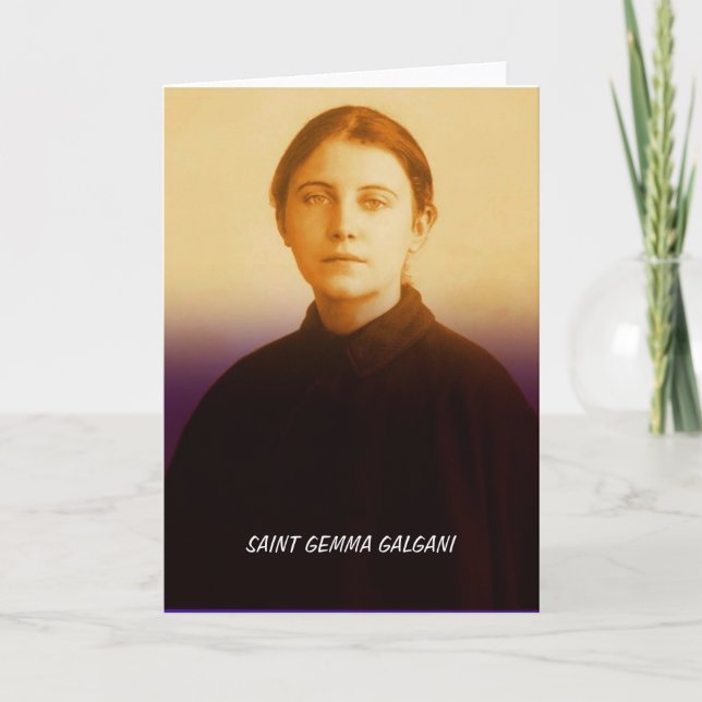 SAINT GEMMA GALGANI KORT (Framsida)