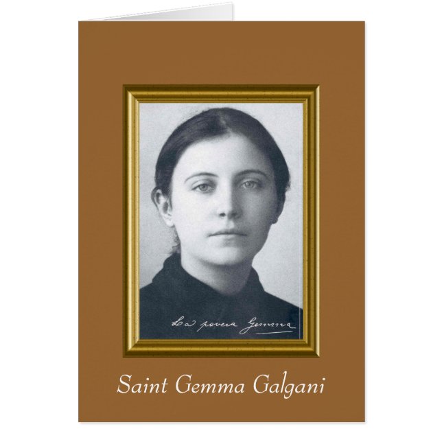 Saint Gemma Galgani OBS Kort (Framsidan)