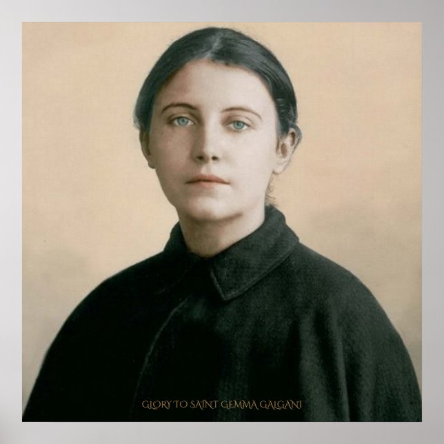SAINT GEMMA GALGANI POSTER (Framsidan)