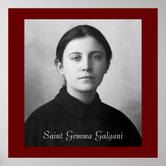 SAINT GEMMA GALGANI POSTER (Framsidan)