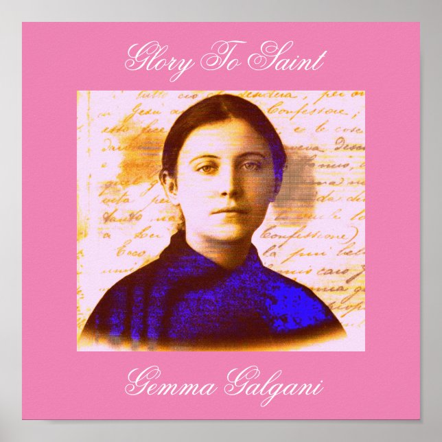SAINT GEMMA POSTER (Framsidan)