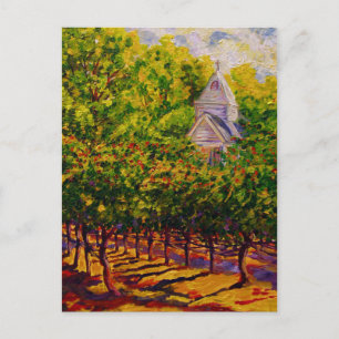 Saint Genevieve Chapel vid Butterfly Bäck Winery Vykort