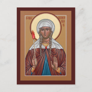 Saint Genevieve Prayer Card Vykort