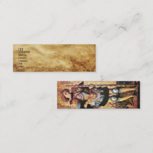 SAINT GEORGE AND DRAGON,PARchment Mini Visitkort