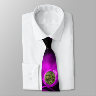 SAINT GEORGE AND DRAGON Purple Fractal Rose ,Black Slips