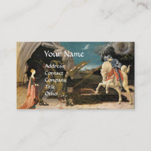 SAINT GEORGE,DRAGON OCH PRINCESS VISITKORT