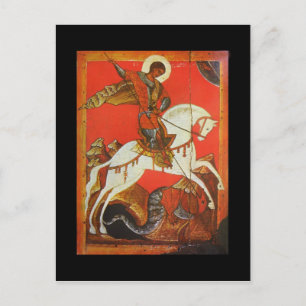 Saint George & Dragon Postcard Vykort