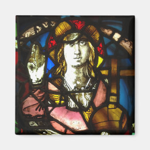 Saint George Dragon Sayer i det fastlagrade glaset Magnet
