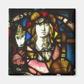 Saint George Dragon Sayer i det fastlagrade glaset Magnet