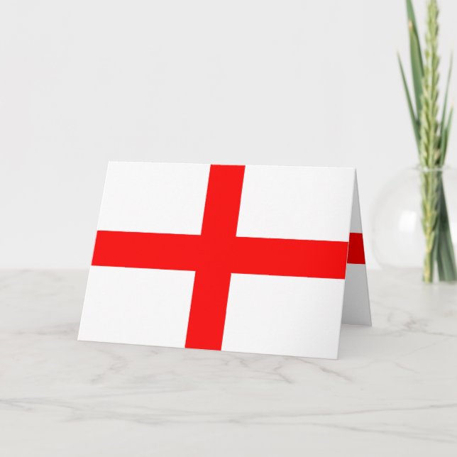 Saint George Flagga i England Kort (Framsida)