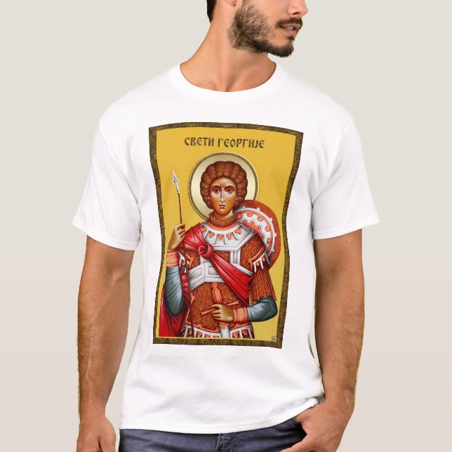 Saint George gifts, Saint George art, srb 2 T Shirt (Framsida)