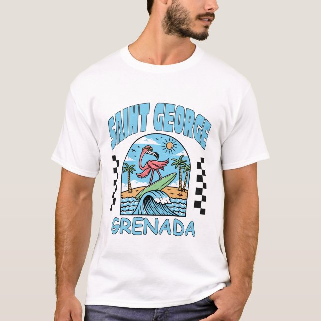 Saint George Grenada T Shirt (Framsida)