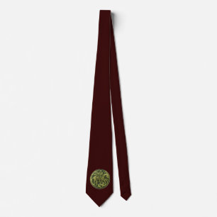 SAINT GEORGE,grönt brun Slips