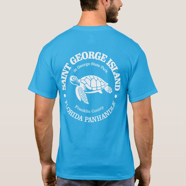 Saint George Island (havssköldpadda) T Shirt (Baksida)