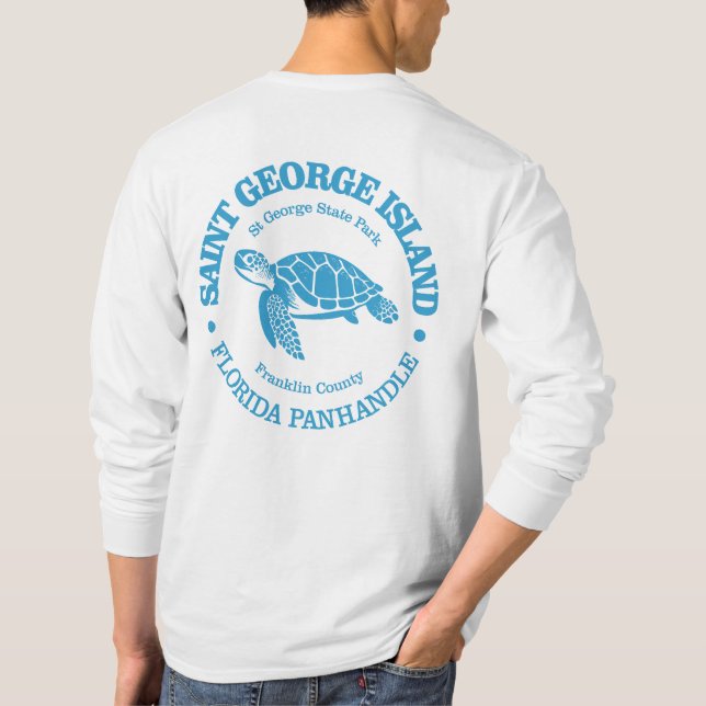 Saint George Island (havssköldpadda) T Shirt (Baksida)