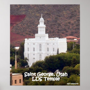 Saint George LDS Temple Poster