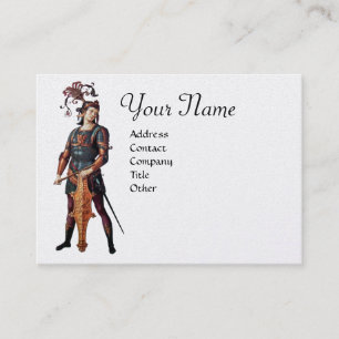 SAINT GEORGE Monogram, Silver Platinum papper Visitkort