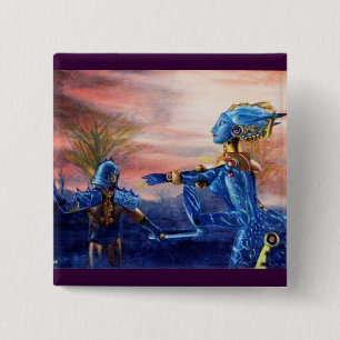 SAINT GEORGE OCH ALIEN DRAGON KNAPP