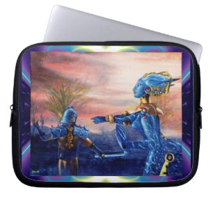 SAINT GEORGE OCH ALIEN DRAGON LAPTOP FODRAL
