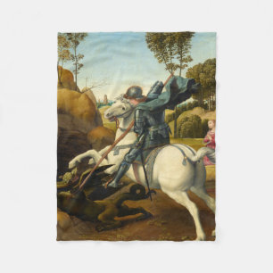 Saint George och Dragon, 1506 av Raphael Fleecefilt