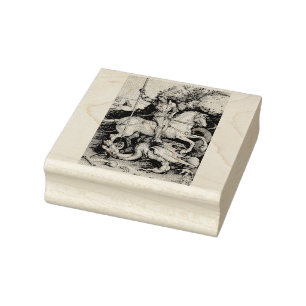 Saint George och Dragon av Durer Stämpel