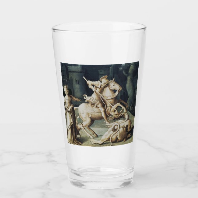 Saint George och Dragon Glaskopp (Framsida)