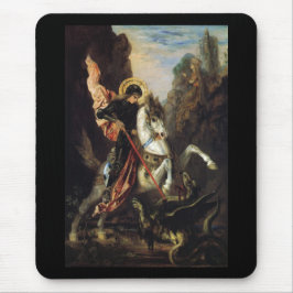 Saint George och Dragon Gustave Moreau Fine Art Musmatta