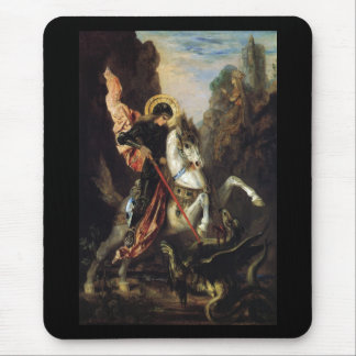 Saint George och Dragon Gustave Moreau Fine Art Musmatta