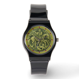 SAINT GEORGE OCH DRAGON MEDALLION ARMBANDSUR