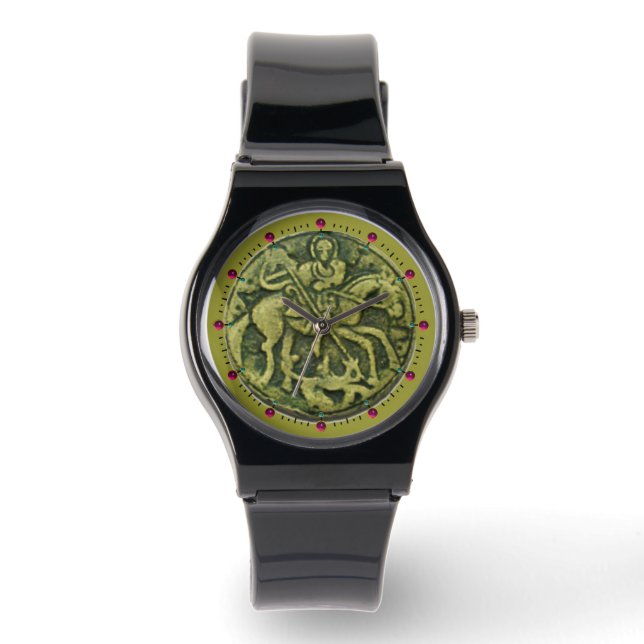 SAINT GEORGE OCH DRAGON MEDALLION ARMBANDSUR (Framsida)