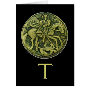 SAINT GEORGE OCH DRAGON MEDALLION HÄLSNINGSKORT