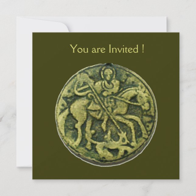 SAINT GEORGE OCH DRAGON MEDALLION INBJUDNINGAR (Framsida)