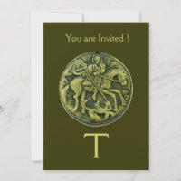 SAINT GEORGE OCH DRAGON MEDALLION MONOGRAM
