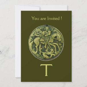 SAINT GEORGE OCH DRAGON MEDALLION MONOGRAM INBJUDNINGAR