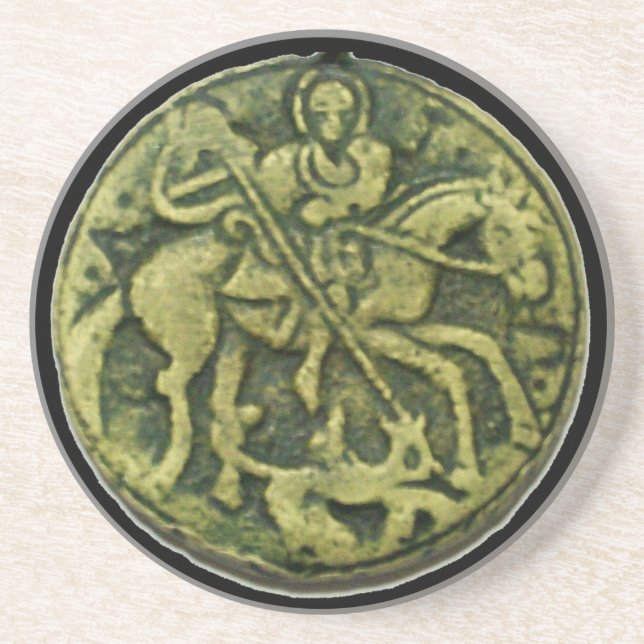 SAINT GEORGE OCH DRAGON MEDALLION UNDERLÄGG (Framsidan)