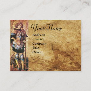 SAINT GEORGE OCH DRAGON Monogram Visitkort