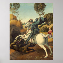 Saint George och Dragon - Raphael Fine Art Poster