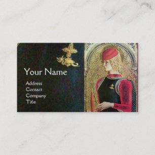 SAINT GEORGE OCH DRAGON,Red,Black,Guld Gult Visitkort