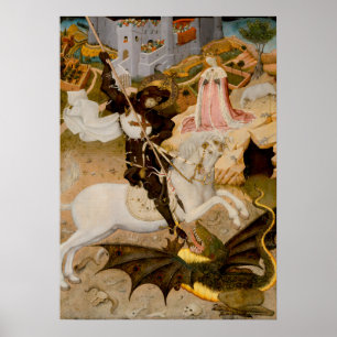 Saint George och Dragon-Renaissancen Poster